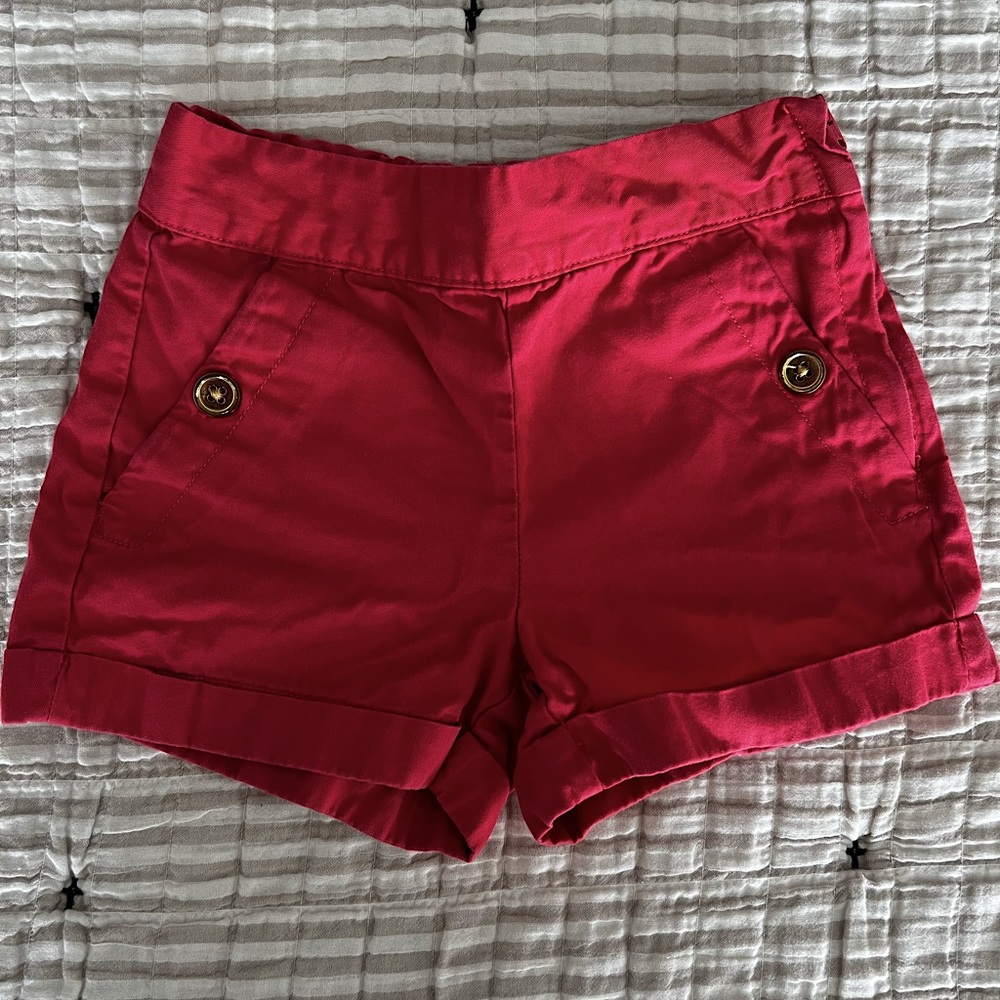 Janie and Jack side zip Coral Pink shorts size 3 Toddler
